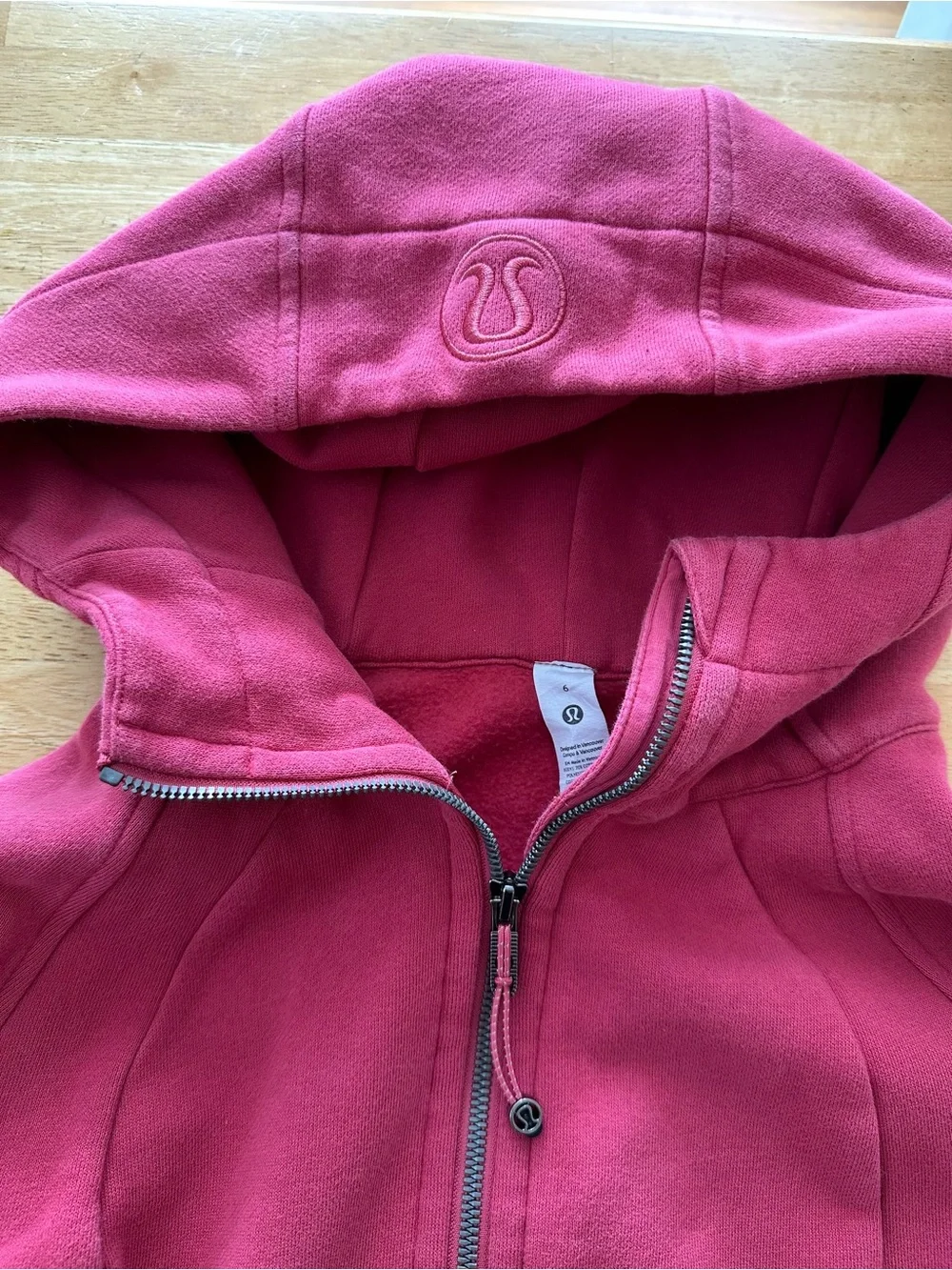 Lululemon full zip scuba hoodie size 6